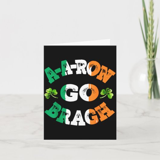 Aaron Erin Go Bragh Shamrock St.patrick's Day  カード (正面)