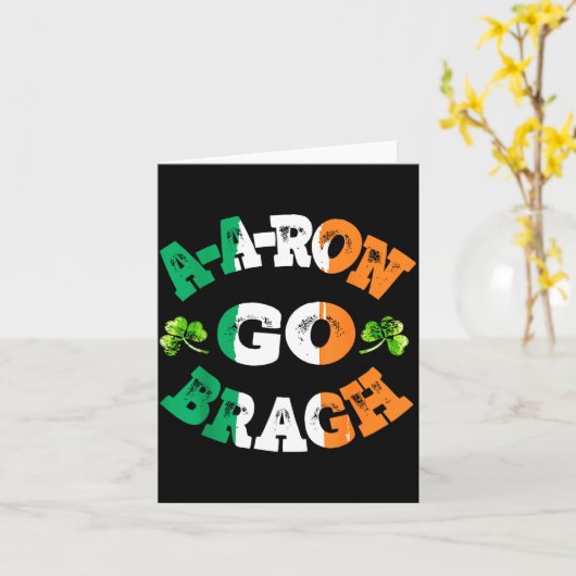 Aaron Erin Go Bragh Shamrock St.patrick's Day  カード (黄色い花)