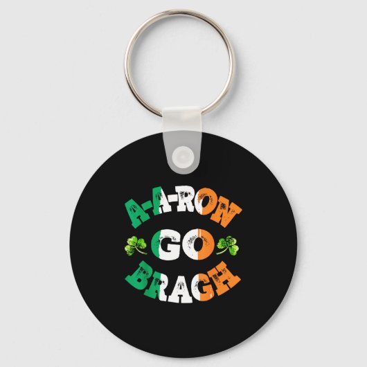 Aaron Erin Go Bragh Shamrock St.patrick's Day  キーホルダー (正面)