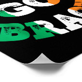 Aaron Erin Go Bragh Shamrock St.patrick's Day ポスター (角)