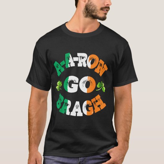 Aaron Erin Go Bragh Shamrock St.patrick's Day  Tシャツ (正面)