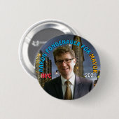 Aaron Fondenauer for NYC Mayor 2021 缶バッジ (正面&裏面)