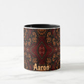 AARON ~ GLOSSY 3D Zany Brown Black  マグカップ (中央)
