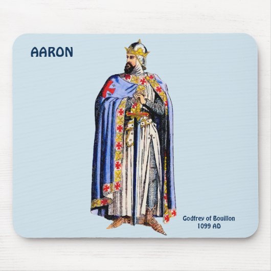 AARON ~ Godfrey Bouillon Costume~Personalised マウスパッド (正面)