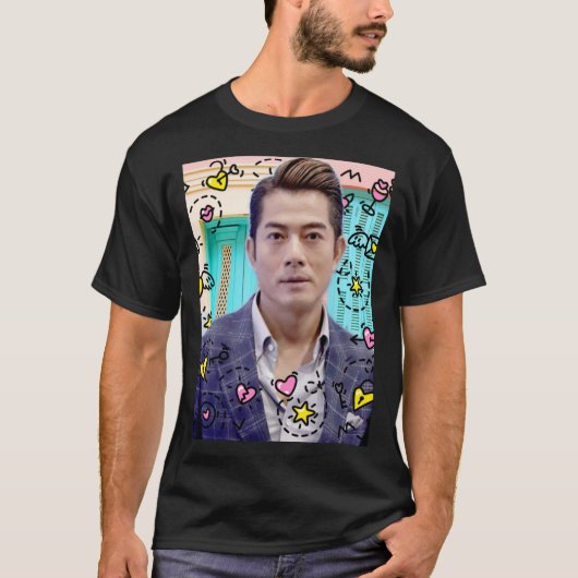Aaron Kwok disturbed by stickers of love2296png229 Tシャツ (正面)