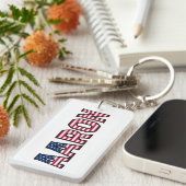 Aaron Name Vorname USA Flagge Anhänger Schlüssel キーホルダー (正面右)
