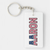 Aaron Name Vorname USA Flagge Anhänger Schlüssel キーホルダー (正面)