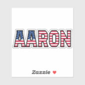 Aaron Name Vorname USA Sticker Stickerset シール (シート)