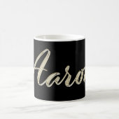 Aaron Name whitegold Tasse Teetasse Kaffeetasse コーヒーマグカップ (中央)