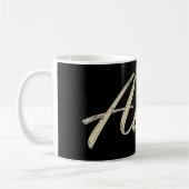 Aaron Name whitegold Tasse Teetasse Kaffeetasse コーヒーマグカップ (左)