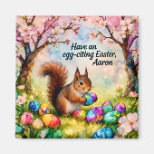 AARON ~ Squirrel collecting Easter Eggs ~  Magnet マグネット (正面)