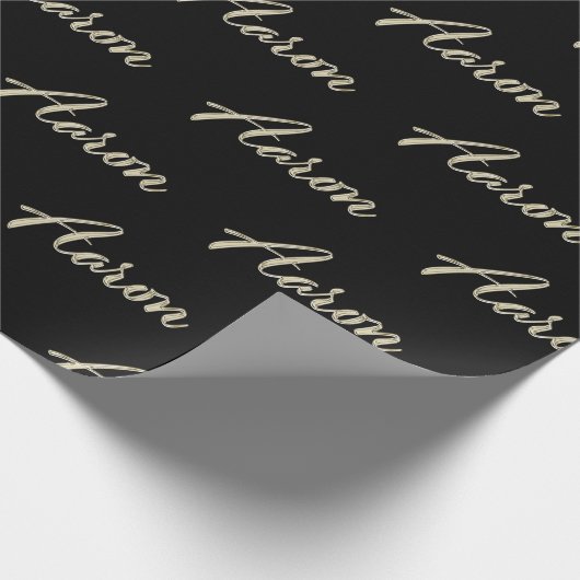 Aaron Vorname Name edles Geschenkpapier Papier ラッピングペーパー (角)