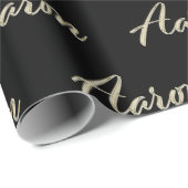 Aaron Vorname Name edles Geschenkpapier Papier ラッピングペーパー (ロールコーナー)