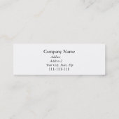 Aaronicの天恵およびメリークリスマスの名刺 スキニー名刺 (裏面)