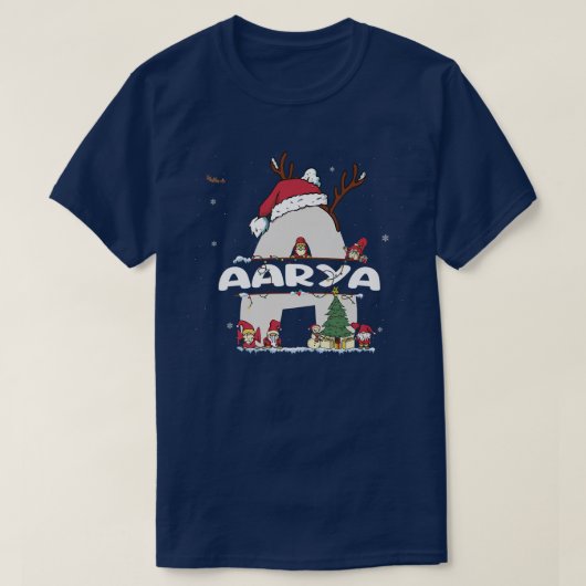 Aarya Christmasw Aarya Name for funny Xmas Tシャツ (デザイン正面)