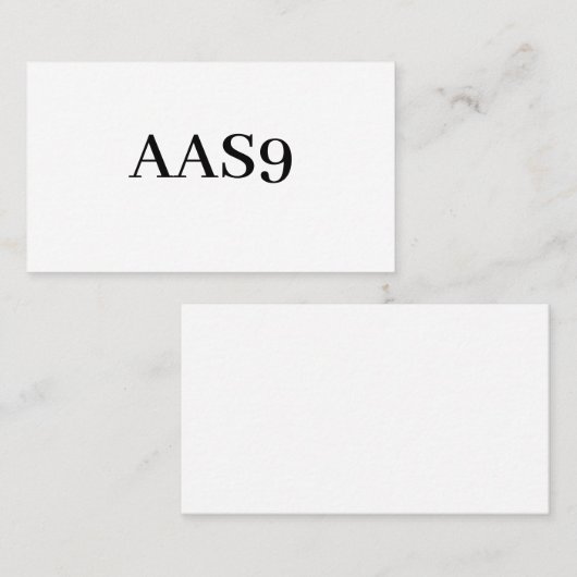 AAS9 名刺 (正面/裏面)