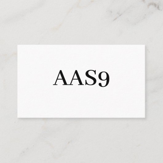 AAS9 名刺 (正面)