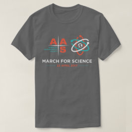 AAS + 科学のための3月; ダークグレー Tシャツ