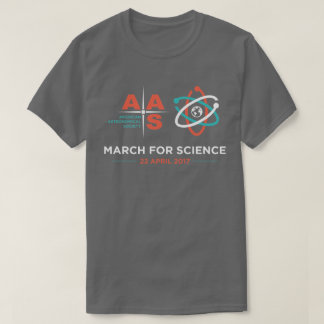 AAS + 科学のための3月; ダークグレー Tシャツ