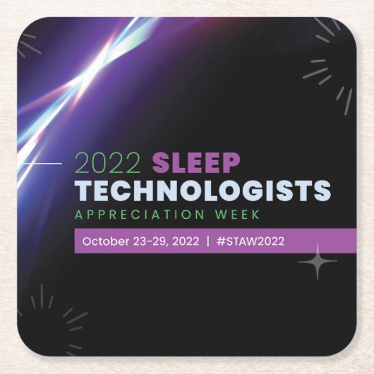 AAST STAW 2022コースター スクエアペーパーコースター (正面)