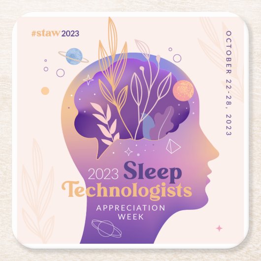 AAST STAW 2023コースター スクエアペーパーコースター (正面)