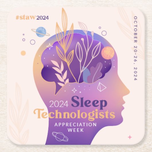 AAST STAW 2024コースター スクエアペーパーコースター (正面)