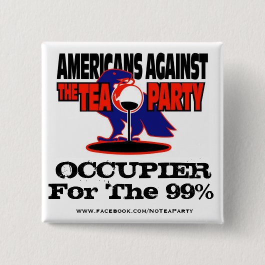 AATTPの#OCCUPY 缶バッジ (正面)