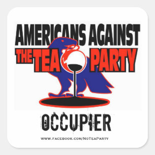 AATTPの#OCCUPY 99%のステッカー スクエアシール