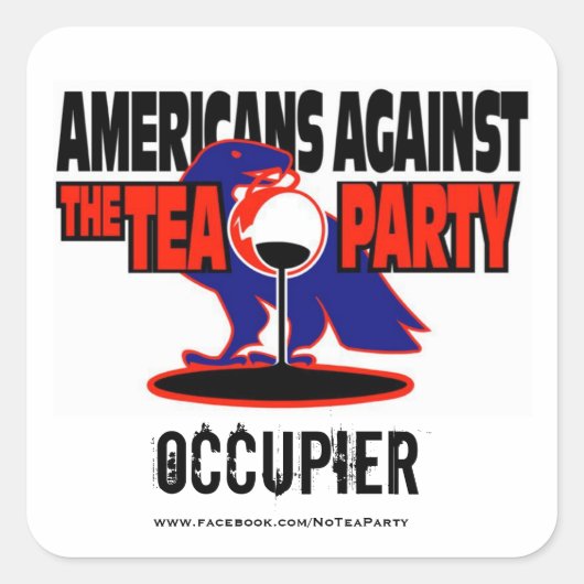 AATTP #OCCUPY 99%シール スクエアシール (正面)