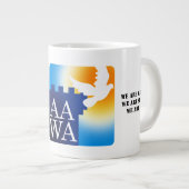 AAWAの活動家のマグ ジャンボコーヒーマグカップ (正面右)