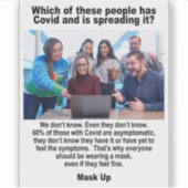 Aaymptomaticビニールシール シール (正面)