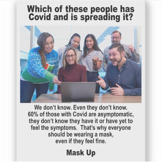 Aaymptomaticビニールシール シール (正面)