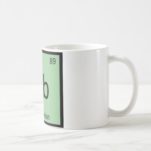 Ab - アビシニアン 化学元素周期表 コーヒーマグカップ (右)