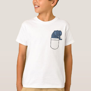 AB-小型のワイシャツの象 Tシャツ