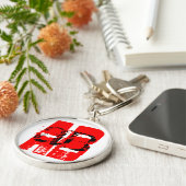 AB – 血液型ラウンドキーチェーン キーホルダー (側面)