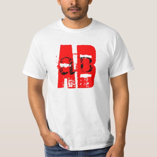 AB – 血液型Tシャツ Tシャツ (正面)