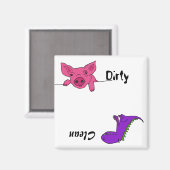 AB – 豚とドラゴンの食洗機磁石 マグネット (正面/裏面)