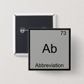 Ab - 面白い化学元素記号の略語 缶バッジ (正面&裏面)