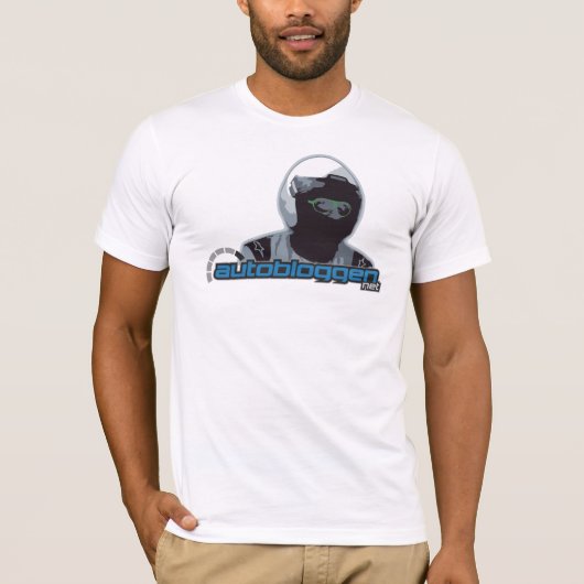 AB ALM-RACING - hvit Tシャツ (正面)