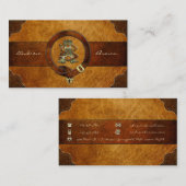 AB & BAレザーモノグラム 名刺 (正面/裏面)