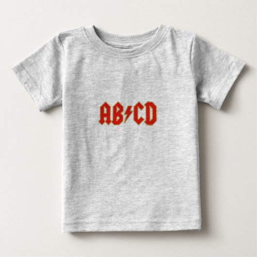Ab/CdのTシャツ ベビーTシャツ (正面)