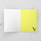 AB- Tレックスのバースデー・カード カード (内部)