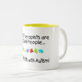 ABAのセラピストは特別な人々…です ツートーンマグカップ (正面右)