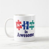 ABAのセラピーは素晴らしいです コーヒーマグカップ (左)