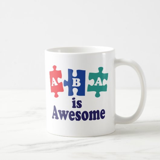 ABAのセラピーは素晴らしいです コーヒーマグカップ (右)