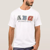 ABAテキスト Tシャツ (正面)