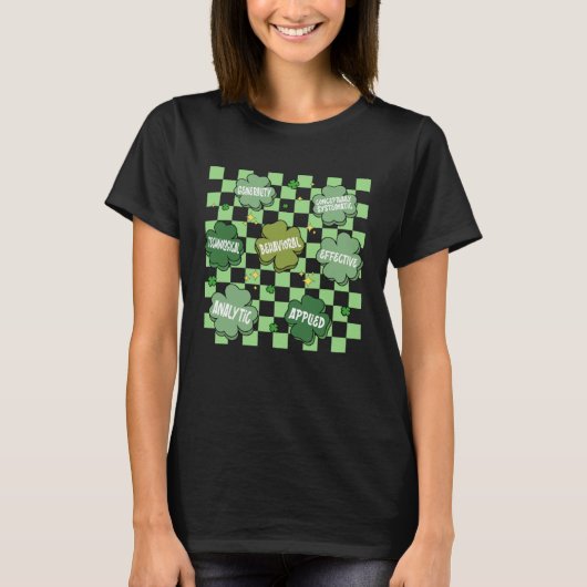 ABA行動アナリストSt Patrick s Day Technician Tシャツ (正面)