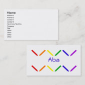 Aba 名刺 (正面/裏面)