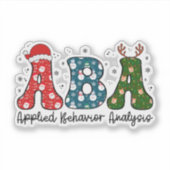 ABA, Applied Behavior Analysis シール (正面)