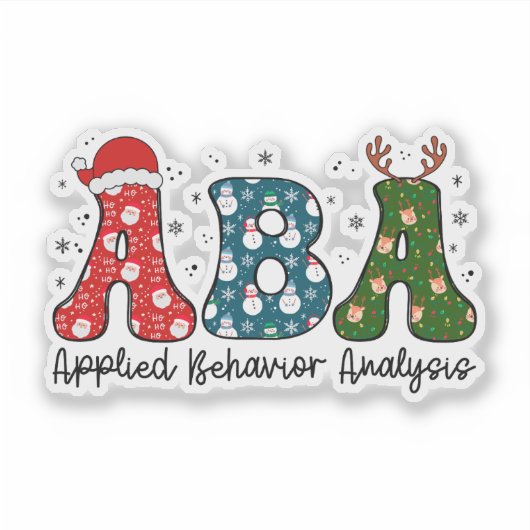 ABA, Applied Behavior Analysis シール (正面)